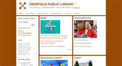 Desktop Screenshot of deerfieldpubliclibrary.org